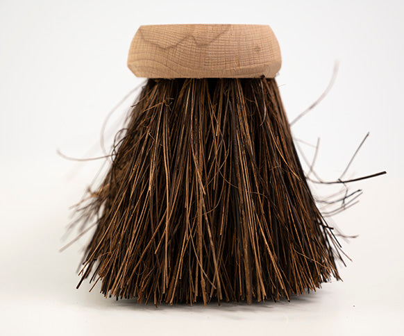 Traditional Wooden Platform Broom With Handle - Medium Stiff